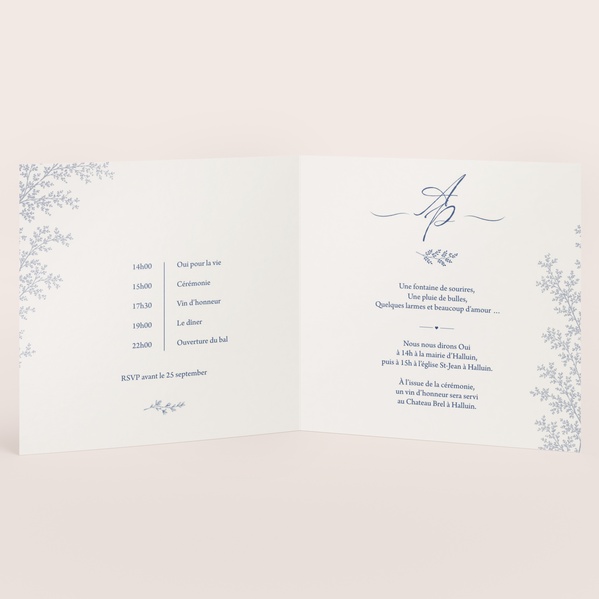 Faire part mariage lieu d'exception TA0110-2600067-02-1
