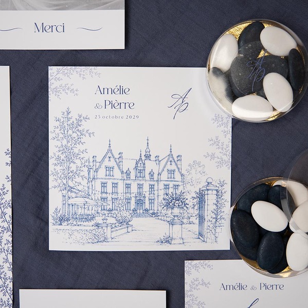 Faire part mariage lieu d'exception TA0110-2600067-02-100