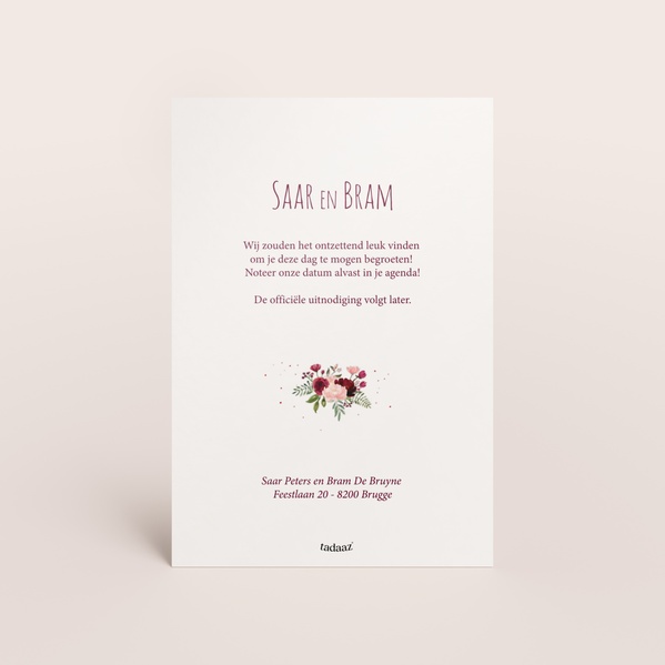 Originele Save the Date 'Sweetheart' TA0111-1900004-03-1
