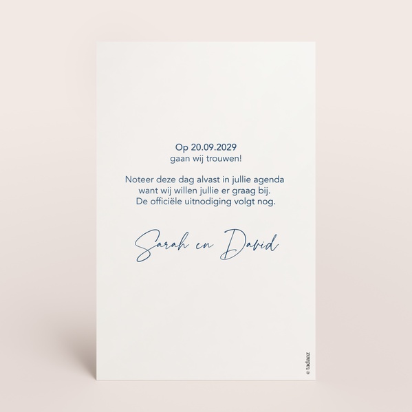 Minimal save the date kaartje TA0111-2200002-03-1