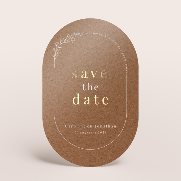 Originele save the date kaart in ecolook TA0111-2200022-03-0
