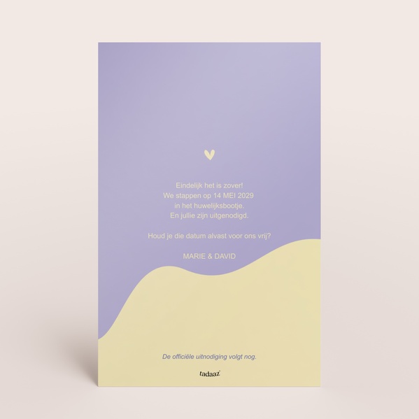 Colorblocking save the date kaart TA0111-2300004-03-1