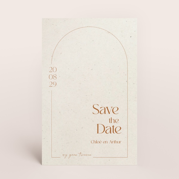 Stijlvolle save the date in natuurpapierlook TA0111-2500002-03-0
