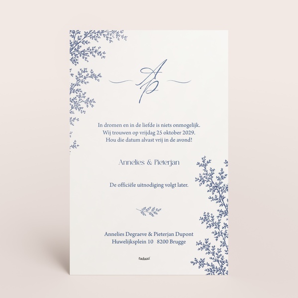 Save the datekaart met AI-illustratie van trouwlocatie TA0111-2600008-03-1