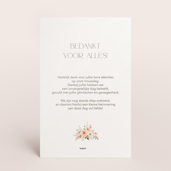 Bedankkaartje huwelijk met romantische AI-tekening TA0117-2600025-03-1