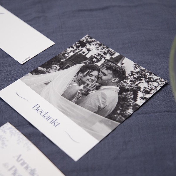 Elegant bedankkaartje met foto en sierlijke tekst TA0117-2600028-03-100