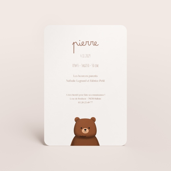 Faire part naissance petit ours TA05500-2500234-02-1