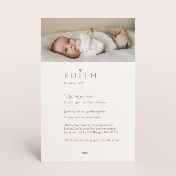 Originele geboortekaart met foto en speels design TA05500-2600123-03-1