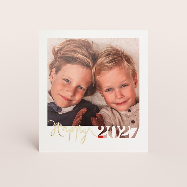 Nieuwjaarskaart met instantfotodesign en jaartal TA1188-2600022-03-0