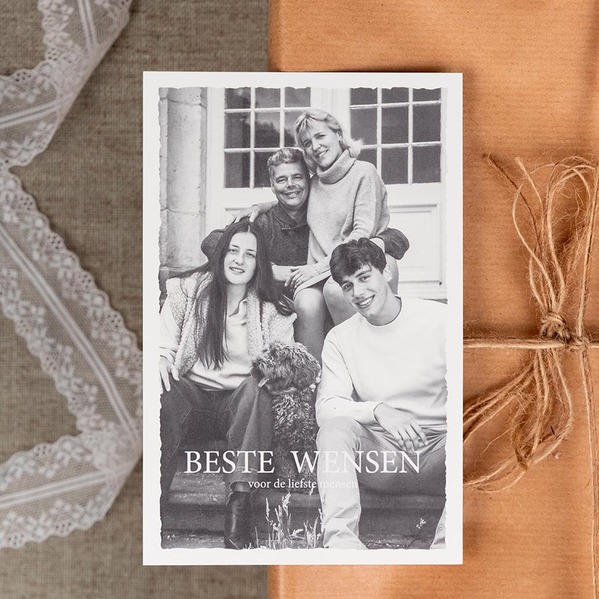 Kerstkaart met vintage fotolook en kerstwens TA1188-2600023-03-100