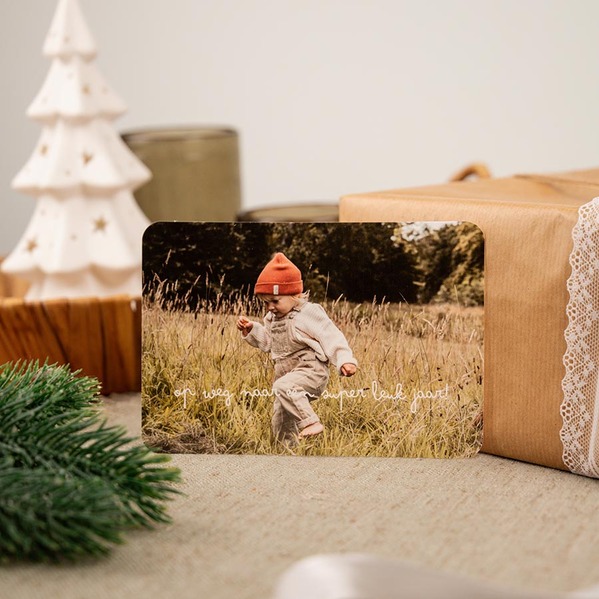 Liggende kerstkaart met eigen foto en speelse tekst TA1188-2600038-03-100