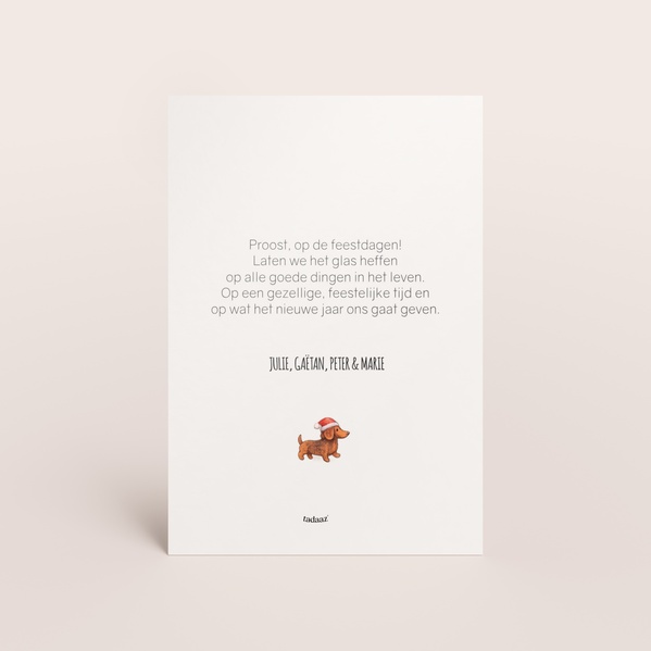 Staande kerstkaart met vrolijke illustraties en foto TA1188-2600089-03-1