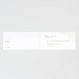 romantische langwerpige trouwkaart met beige kantmotief TA0110-1400002-03 2