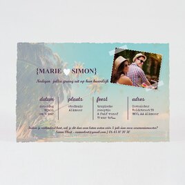 warme trouwkaart met palmbomen TA0110-1500005-03 2