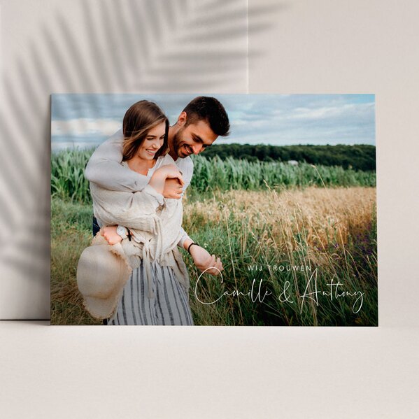 leuke romantische trouwkaart met foto TA0110-1500007-03 1