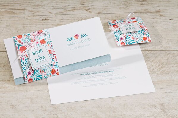 fleurige trouwkaart met bloemmotief TA0110-1800001-03 1