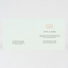 dubbele trouwkaart met eucalyptus en goudfolie TA0110-1900010-03 2