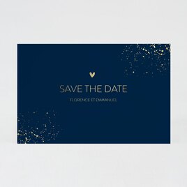 save the date mariage couleur unie et confettis dores TA0110-2000016-02 1