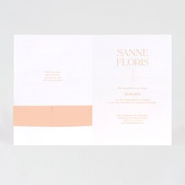 minimalistische trouwkaart met bandje zonder droogbloemen TA0110-2100001-03 2