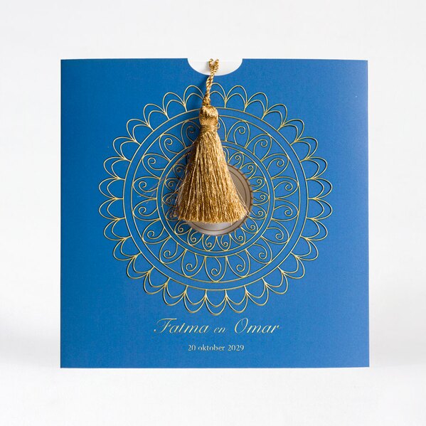 arabische trouwkaart met goudfolie ornament TA0110-2100012-03 1
