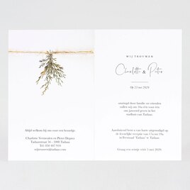 stijlvolle trouwkaart botanisch kruidentakje TA0110-2200017-03 2