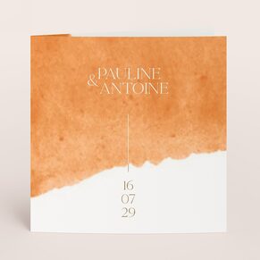 Faire part mariage terracotta - Melle Papeterie