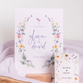 romantische trouwkaart met bloemen a5 TA0110-2300059-03 3