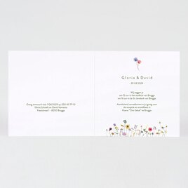 romantische trouwkaart met bloemenkrans foto en goudfolie TA0110-2300060-03 2
