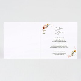 ecolook trouwkaart met bloemenkrans TA0110-2400020-03 2