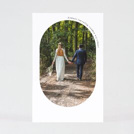 unieke trouwkaart met ovale foto en kalkomslag TA0110-2400032-03 2