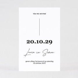 minimalistische trouwkaart gedrukt op dik papier TA0110-2400044-03 1