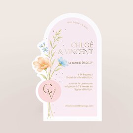 faire part mariage arrondi floral et romance TA0110-2600091-02 1