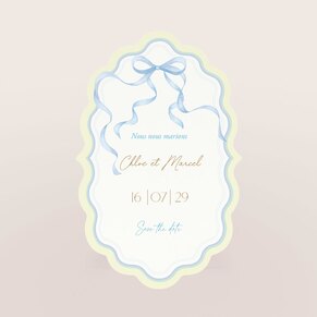 Faire part mariage douceur et raffinement
