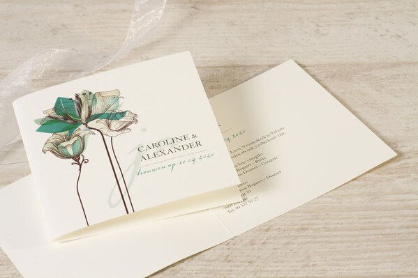 sierlijke trouwkaart met bloemen TA01100-1300038-03 1