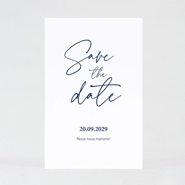 save the date mariage calligraphie bleue TA0111-2200002-02 1