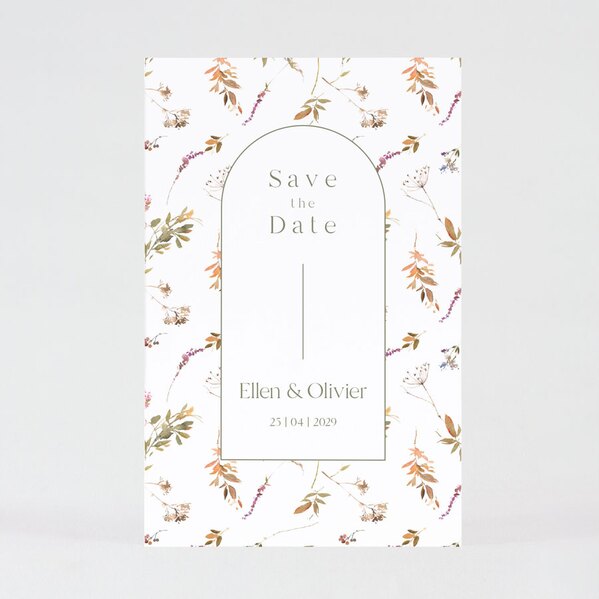 stijlvolle save the date kaart met bloemen TA0111-2200015-03 1