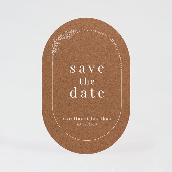 carte save the date mariage original effet kraft TA0111-2200022-02 1