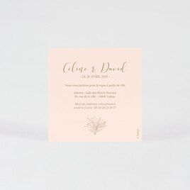 carte invitation mariage romantique couronne doree TA0112-1900016-02 2