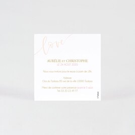 carte invitation mariage love et dorure TA0112-2000001-02 2