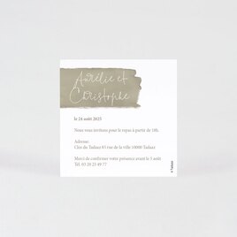 carte invitation mariage effet peinture et dorure TA0112-2000004-02 2
