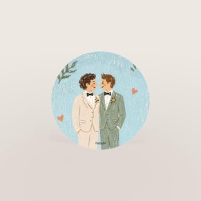 Carte invitation mariage motif végétal
