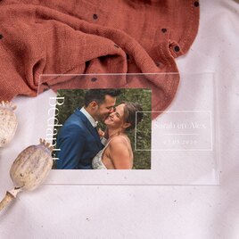 bedankkaartje huwelijk acryl met foto TA0117-2300007-03 1