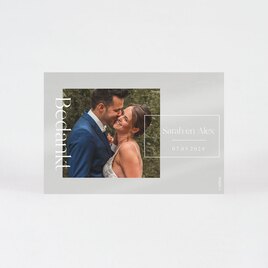 bedankkaartje huwelijk acryl met foto TA0117-2300007-03 2