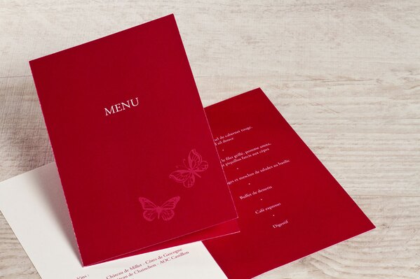 menu rouge papillons TA0120-1300002-02 1