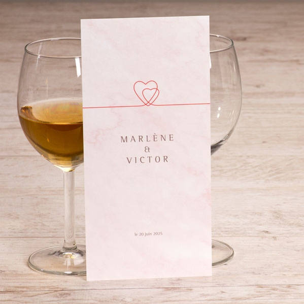 menu mariage marbre rose TA0120-1900002-02 1