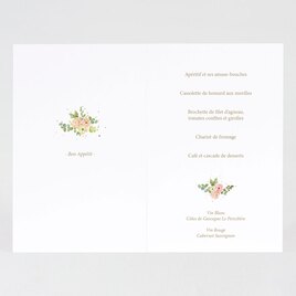 menu mariage feuillage fleurs pastel et dorure TA0120-1900034-02 2