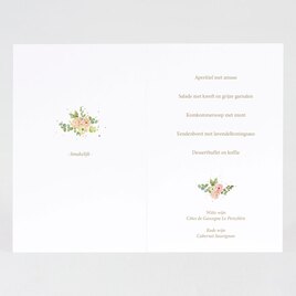 mooie menukaart met bloemenkrans en goudfolie TA0120-1900034-03 2