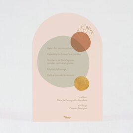 carte menu mariage terracotta bulles dorees TA0120-2000007-02 2