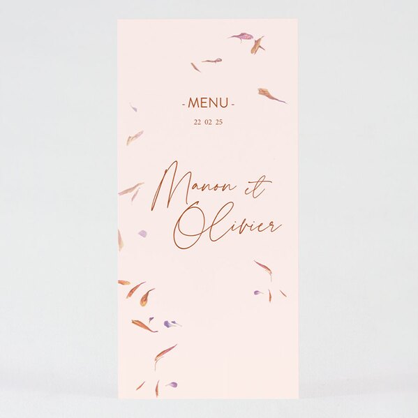 carte menu mariage petales de fleurs TA0120-2000018-02 1