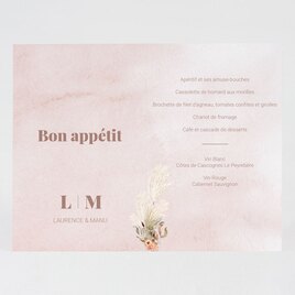carte menu mariage pampa magique TA0120-2000025-02 2